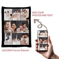 thumbnail image 6 of Personalized Blanket with Photo Text, Custom Soft Flannel Blanket Pets Adult Blanket for Couch Bedroom Living Room Christmas Valentine Birthday Gift, 6 of 6
