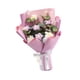 thumbnail image 2 of Ramo de flores de ganchillo para decoración del hogar, artesanía delicada y elegante, decorativo para boda. Púrpura, 2 of 9