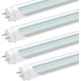 thumbnail image 3 of T8 4ft LED Tube Light Bulbs, Dual Row 28W 5000K, Dual-end Powered, ETL Listed, 8-Pack, 3 of 7