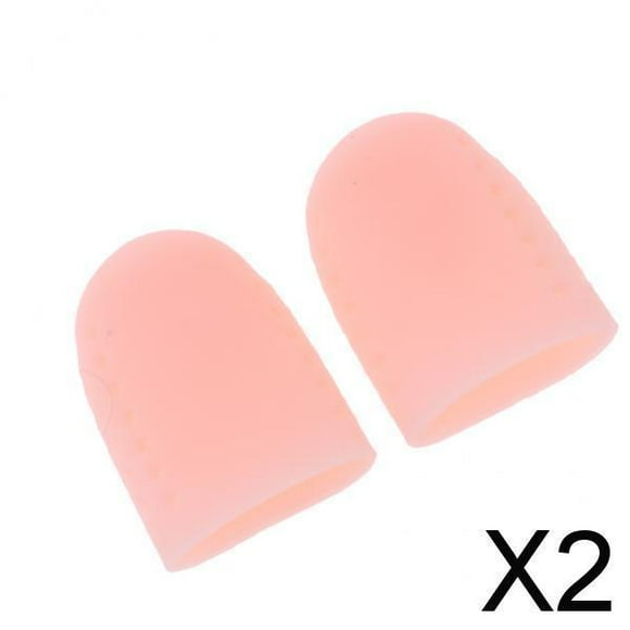 Protector de gel para dedos,Funda de silicona para dedos.,Cubiertas transpirables para dedos gordos.,Puntera de gel.,Almohadillas para los dedos de los pies para los callos 2 piezas