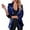 Blue, variant on Women's Blazers & Suit Jackets Women's Sparkling Sequin Jacket with Shiny Lapel Long Sleeve Casual Party Coat for Rave and Evening Outerwear Red,XXXL