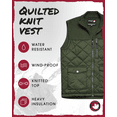 thumbnail image 7 of CANADA WEATHER GEAR Men's Vest - Zip Up Sweater Yoke Front & Back Quilted Heated Vest for Men M-XXL, 7 of 7
