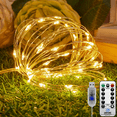 thumbnail image 4 of 3 Pack Fairy String Lights Battery Operated-10 FT 30 LED Changing Sliver Wire Lights, Super Bright Lights - four colors, 4 of 5