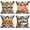Wfg 4pcs, variant on Welcome Fall Autumn Gather Quote Throw Pillow Cover Set of 4 18x18 Inch Outdoor Sunflowers Pumpkin Decor Farmhouse Decorative Pillow Case Cotton Linen Home Pillowcase for Couch (WFG 4PCS)