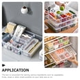 thumbnail image 3 of Compartment Refrigerator Organizer Bin Fridge Food Container Desk Refrigerator Organizer Box, 3 of 9