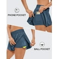 thumbnail image 4 of CRZ YOGA 2 in 1 Flowy Running Shorts for Women High Waisted Athletic Skorts, 4 of 6