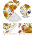 thumbnail image 2 of FMSHPON PumpkinSunflower Xmas Christmas Tree Skirt Stand Mat for Holiday Party Decoration Indoor Outdoor 48 inches, 2 of 6