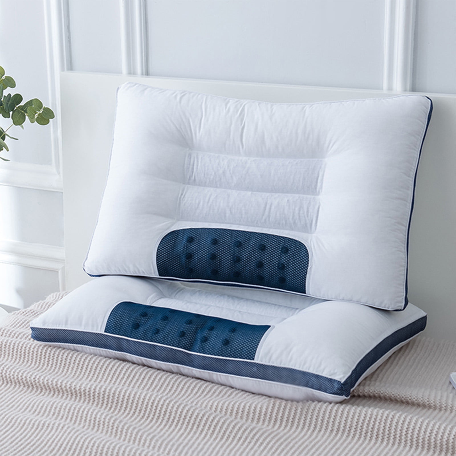 Hotel Collection Bed Pillows Memory Foam Neck Pillow Relief Bed Pillow for Sleeping Cervical for and Shoulder Back Stomach Sleeper
