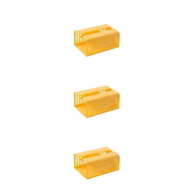 Bearachild Caja de pañuelos Organizador de almacenamiento de papel Contenedor de servilletas Organizador amarillo Type1 NO1 Bearachild CBP330335
