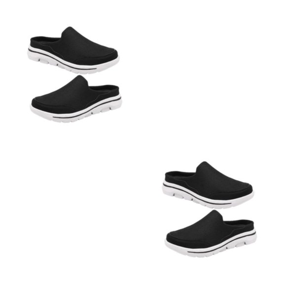 Qarigey 1 par de chanclas de estilo informal para mujer, zapatillas de fiesta para niñas con tacón plano, diseño Simple, suela de EVA, Type27 NO27