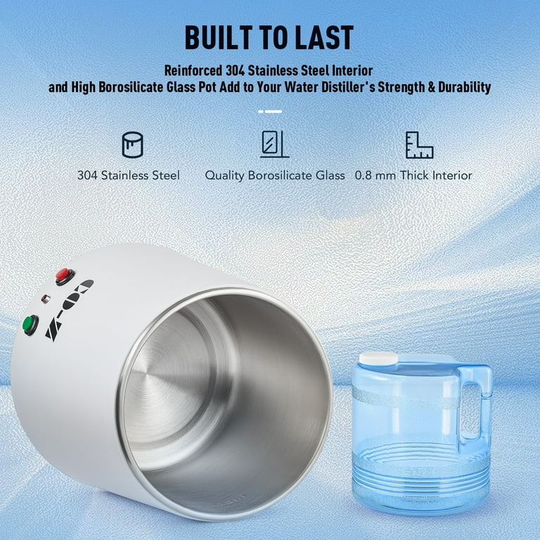 CO-Z Water Distiller Machine, 4L Capacity, 750W Stainless Steel