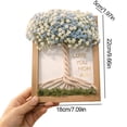 thumbnail image 3 of DIY Mothers Day Dried Flower Tree Frame Personalized Wooden Photo Frame With Letter Stickers & Artificial Flowers, 3 of 8