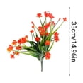 thumbnail image 1 of Simulación de arreglo floral de pasto primaveral y camelia con diseño de 7 ramas para decoración interior y exterior, plantas verdes de bajo mantenimiento para el hogar y estilismo de eventos., 1 of 5