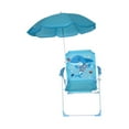 thumbnail image 3 of Silla de playa con sombrilla, reclinable para mochileros, ideal para acampar en tiendas de campaña y picnics. Azul, 3 of 9
