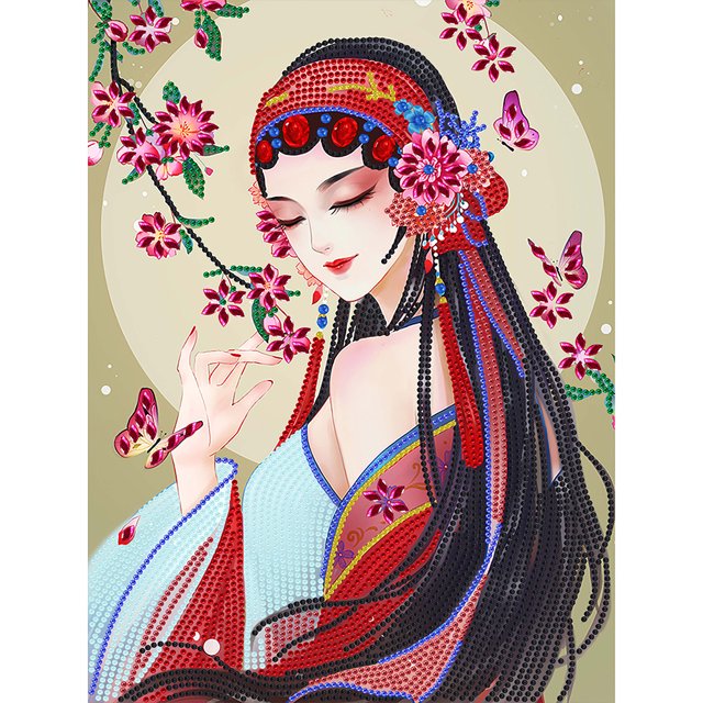Ópera mujer diamante ilustraciones resina lienzo 5D DIY para sala de estar dormitorio decoración FLhrweasw Nuevo