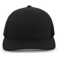 thumbnail image 2 of Pacific Headwear Trucker Snapback Cap 104C Black Os, 2 of 8