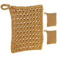 thumbnail image 1 of 3pcs Kitchen Scrubber Cloth Dish Net Washing Towel Cleaning Cloth Dish Rags, 1 of 7