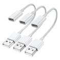 thumbnail image 2 of Adaptateur de Câble de Chargeur USB-C Femelle vers USB-Mâle 3 Pcs, 2 of 6