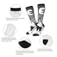 thumbnail image 4 of Saiise Bluey Funny Socks Men Women Boys Kids Adults Novelty Graphic Crew Tube Socks Crazy Design Casual Dress Socks for Sports,Running,Travel, 4 of 7
