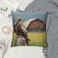 thumbnail image 2 of Orinice Bird Barn Post Graphic Decorative Cotton Linen Throw Pillow Cover for Home Decor Printed on Both Sides 1PC 18x18in, 2 of 5