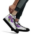 thumbnail image 5 of Ash Wednesday Cross High Top Canvas Shoes Sneakers Black Size 12, 5 of 7