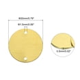 thumbnail image 2 of Uxcell 20pcs Brass Round Stamping Blank DIY Label Tags 20mm for Craft, Pendant Decoration, 1.5mm Double Hole, 2 of 6
