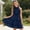 56Navy171, variant on CAIVO Kids Girls Summer Casual Dress Solid Color Sleeveless A-Line Party Dresses Toddler O-Neck Lovely Sundress