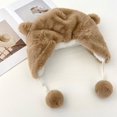 thumbnail image 3 of Jiibva Cute Cartoon Penguin Plush Earmuffs Hat Winter Furry Hat for Ladies Outdoor, 3 of 7
