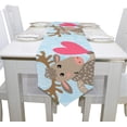thumbnail image 4 of ColourLife Table Runner Valentine's Day Cute Deer Washable Table Cloth Runner for Holiday Home Wedding Table Top Decoration 13x70 Inches, 4 of 5