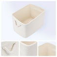 thumbnail image 2 of REGALWOVEN Woven Storage Basket with Handles for Entryway Desk and Home Decor Organization White 15*9.8*9.1in, 2 of 5