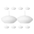 thumbnail image 2 of Miangastore Illumination Floating Candles White Paraffin Wax 10Pcs 1.6In Diameter, 2 of 7