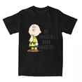 thumbnail image 3 of Camiseta de algodón para hombre de Peanuts, Charlie Brown, Mis ansiedades, Tengo ansiedades, Snoopy, Camiseta de cuello redondo, Camiseta de manga corta, 3 of 5