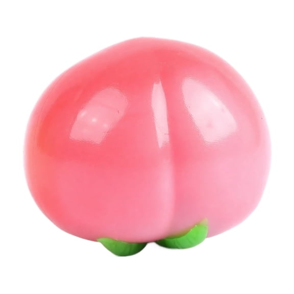 Peach Squishy Slow Rising Stress Relief Toy - 1pc Simulation Fruit Soft Fidget, Realistic Design Sensory Ball for Adults Kids, Calming Desk Gift