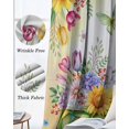 thumbnail image 3 of Spring Truck Flowers Blackout Curtains for Bedroom Living Room Darkening Curtains 63 Inches Long Watercolor Floral Butterflies Yellow Window Curtain 2 Panels Set Window Treatment Drapes 42"x63", 3 of 9