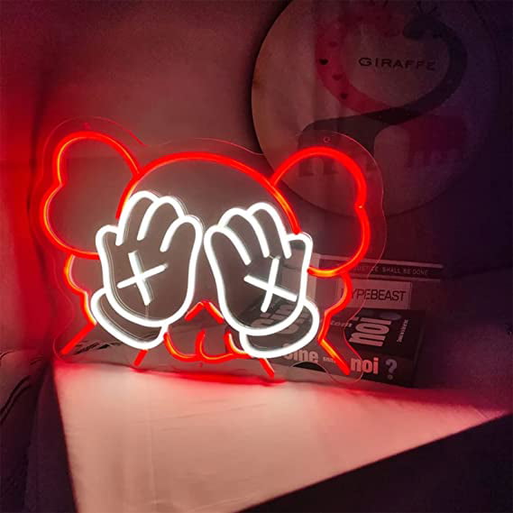 Amazon.com : Ghost Neon Sign Funny Anime Neon Light LED Cartoon Neon Sign  Game Neon Light for Bedroom Man Cave Dimmable Neon Wall Light Game Room  Halloween Birthday Party Living Room Decor :