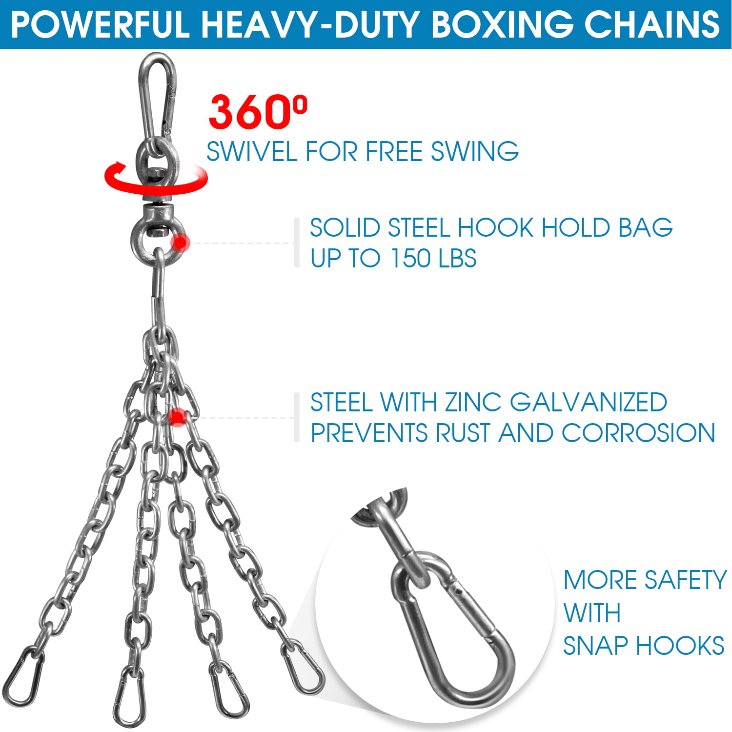 Yes4All Wall Mount Heavy Bag Hanger with Heavy Bag Chain SROG optional