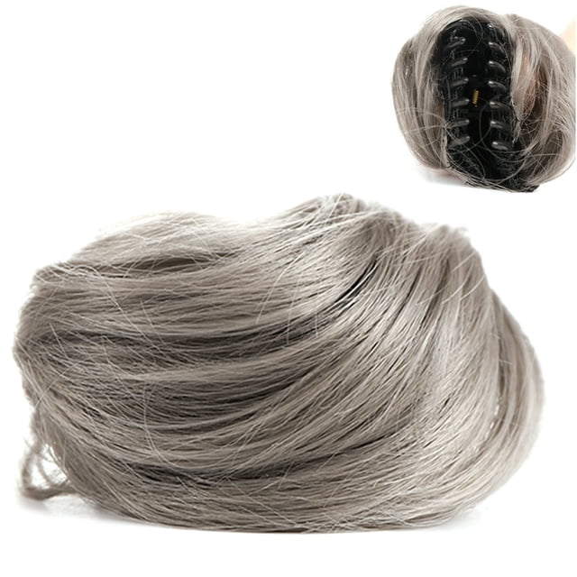 SUTENGDA Chignon Désordonné Pièce de Cheveux Pince à Cheveux Extensions de Cheveux Queue de Cheval Naturelle Peignes Synthétiques Ajouter des Cheveux pour Femmes