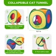 thumbnail image 7 of 33 Pcs Cat Toys Kitten Toys,Collapsible Play Tunnel with Interactive Feather Wand, Bell Balls, Springs & Plush Mice Tent, 7 of 7