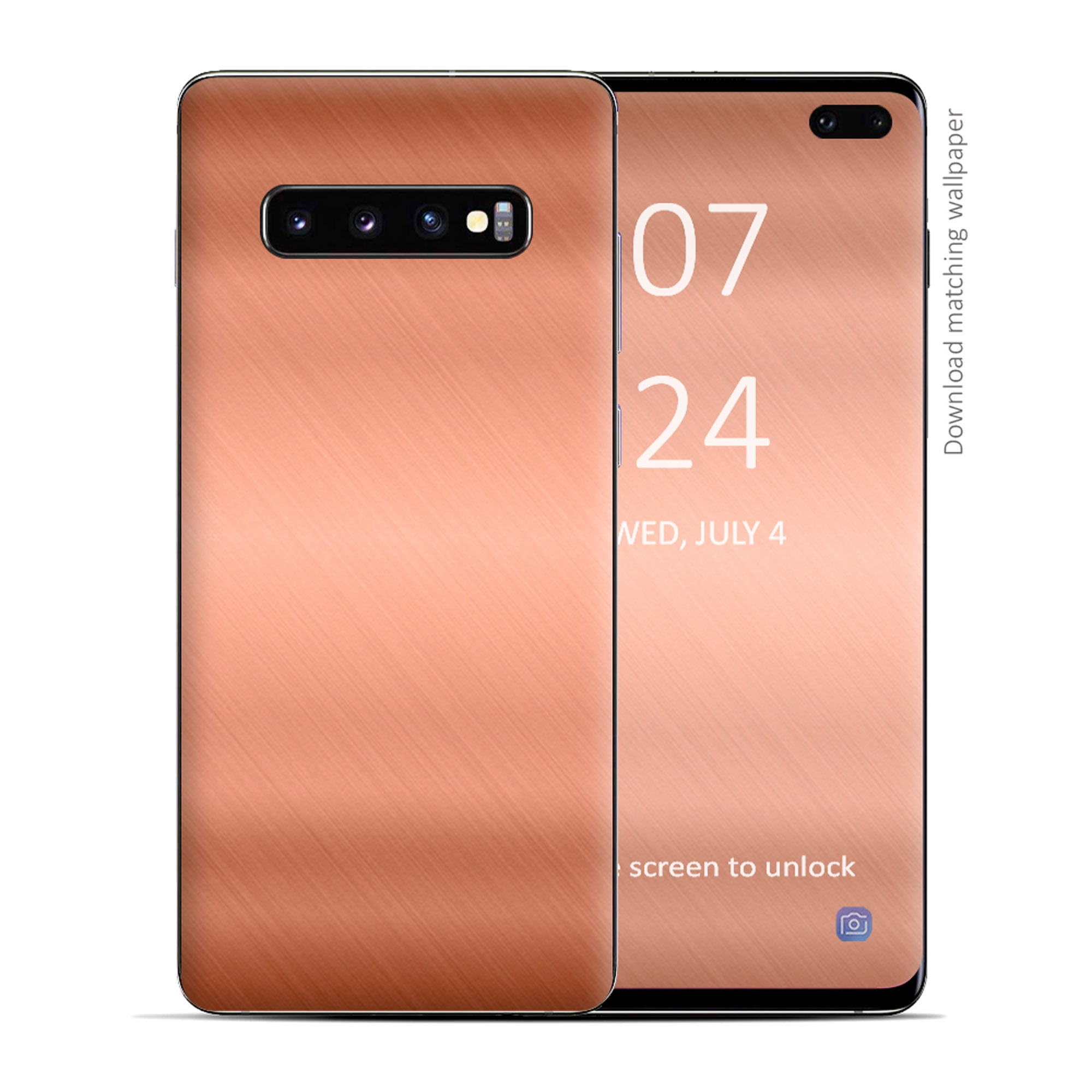 exegese Jurassic Park wasmiddel Skin Decal Vinyl Wrap for Samsung Galaxy S10 Plus - decal stickers skins  cover - Copper Panel - Walmart.com