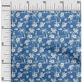 thumbnail image 2 of oneOone Viscose Chiffon Blue Fabric Tropical Craft Projects Decor Fabric Printed By The Yard 42 Inch Wide, 2 of 5