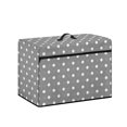 thumbnail image 2 of HELLHERO Sewing Machine Cover with Handle and Pocket Lightweight Waterproof Dustproof Protector Universal Gray Dot Pattern, 2 of 8