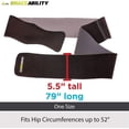thumbnail image 2 of HTYSUPPLY Hip Brace & Groin Strain Wrap | Non-Slip Hamstring & Thigh Compression Support Spica for Pulled Quad Muscle, Arthritis Relief, Inguinal Hernia or Abduction Hip Flexor Injury (One Size), 2 of 6