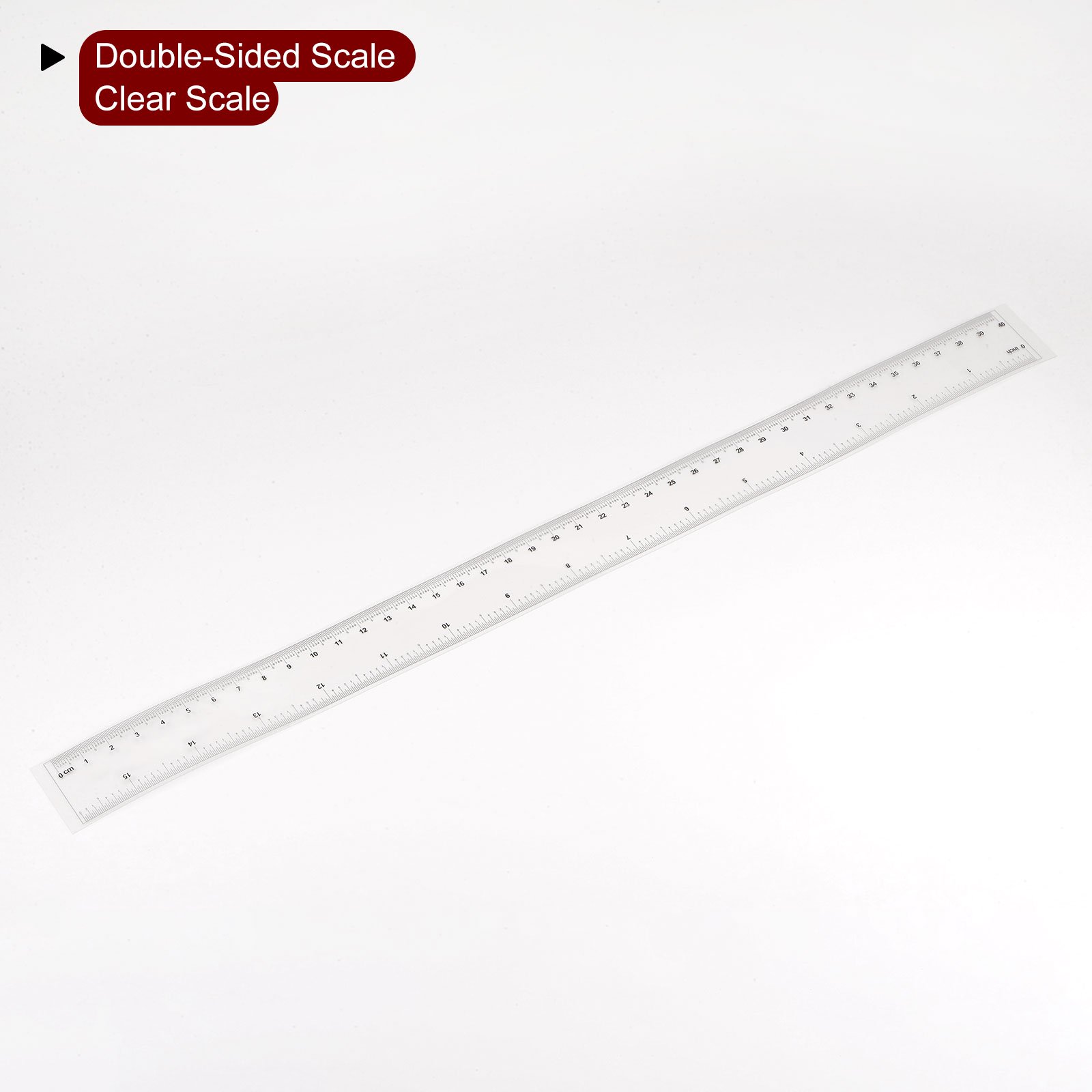 Flexible Ruler 12 Inch 0.5mm Scale PET Plastic Covered Thickened Film  Straight Ruler