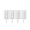 thumbnail image 1 of Silicone Ice Mold 4-Cavity Reusable Popsicle Mold for DIY Ice Lolly Dessert Chocolate, 1 of 9