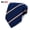 RU-I2, variant on Modern Classic Men's Necktie 1 Pack, Utilizing a Blended Silk Polyester Fabric with a Crisp Woven Jacquard Stripe Pattern, Ideal for Enhancing Professional Business Suits