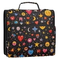 thumbnail image 5 of FORMRS Zipper Binder with Shoulder Strap 2-inch Ring 500 Sheet Capacity File Bag, Moon Pattern, 5 of 5