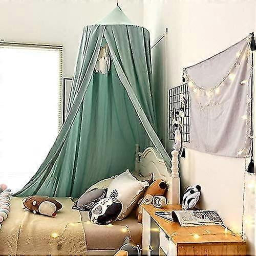 Baby Canopy Chiffon Baby Canopy Crib Play Tent Nursery Canopy Height: 240cm Hem Length: 260cm-XinHan