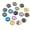 Mixed Colors Mosaic, variant on 200Pcs Transparent Glass Cabochons 5.5~6mm Clear Glass Flat Back Dome Tile Half Round Cabochon Covers for Photo Pendant Jewelry Making