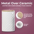 thumbnail image 2 of White Canister Sets for Kitchen Counter, Kitchen Canisters Set of 4, Airtight Countertop Flour and Sugar Containers, Coffee and Tea Storage, Modern Farmhouse Kitchen Decor, Metal, 2 of 4