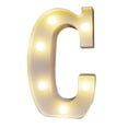 thumbnail image 1 of Amdohai Alphabet LEDs Light Standing Letters Sign with Bulbs Night Lamp Warm White Constant Bright Light Effect 2 * AA Cell Operated IP54 Water Resistance for Birthday Christmas Wedding Home Party Bar, 1 of 8